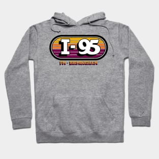 I-95 RETRO RADIO STATION BIRMINGHAM ALABAMA Hoodie